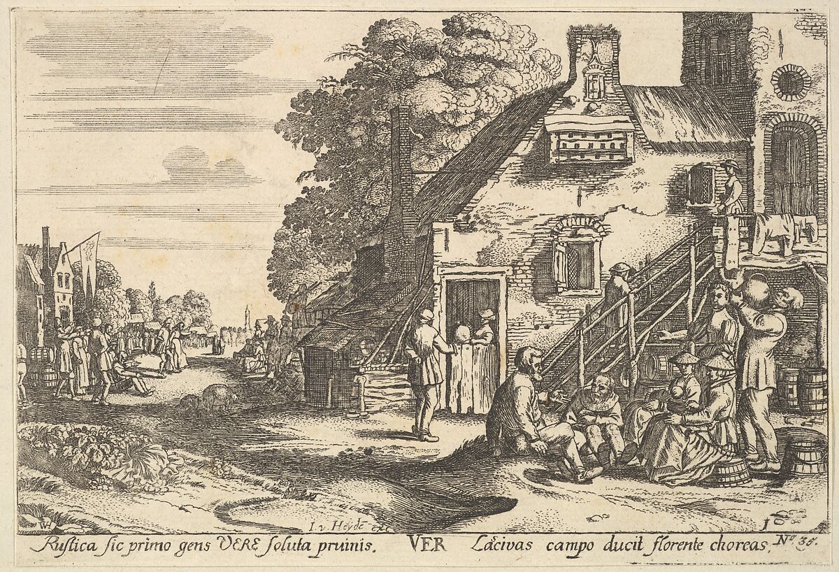 Ver (Spring), Wenceslaus Hollar (Bohemian, Prague 1607–1677 London), Etching; third state of three 