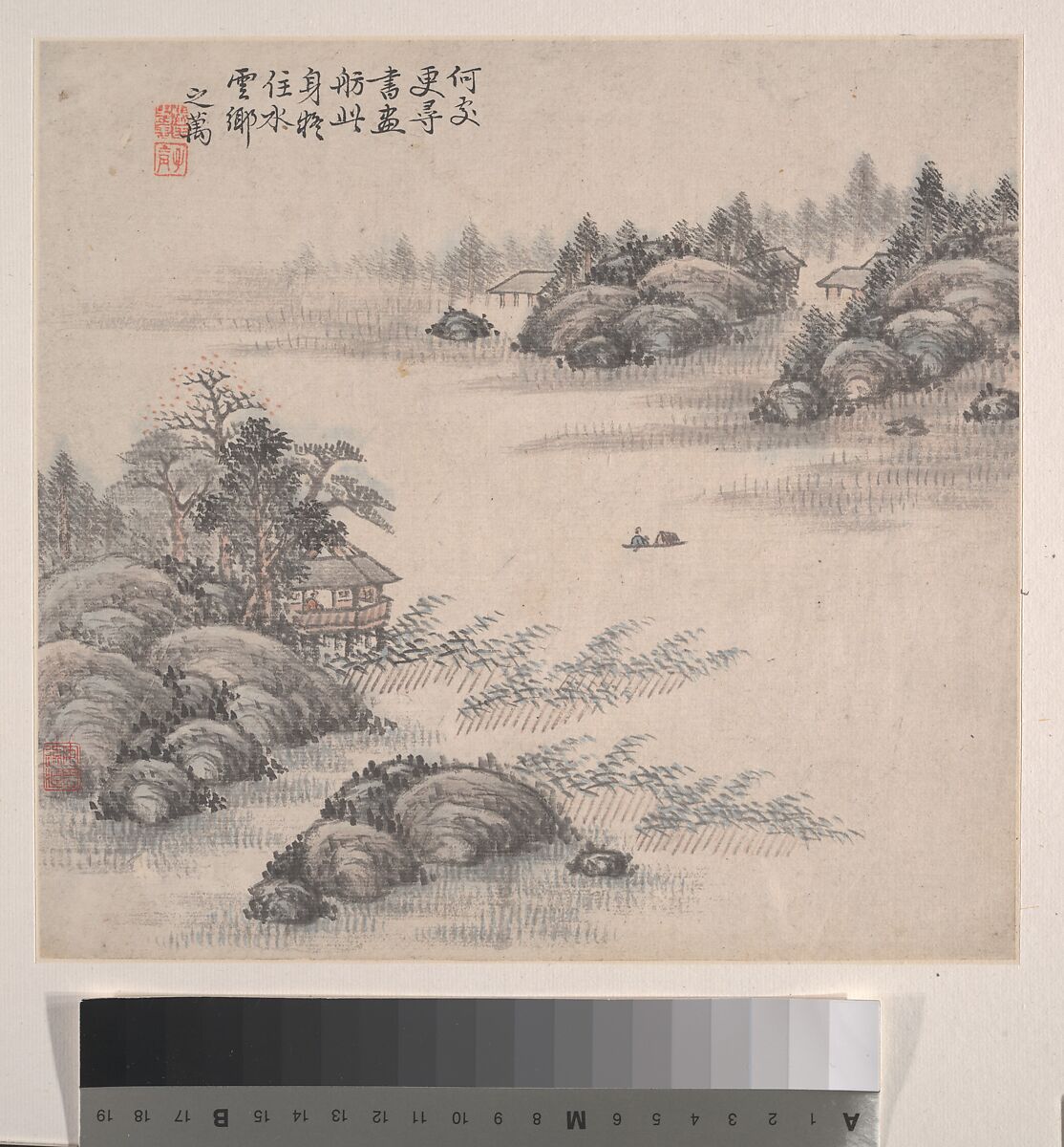 Landscapes, Zhang Zhiwan (Chinese, 1811–1897), Album of twelve leaves; ink and color on paper, China