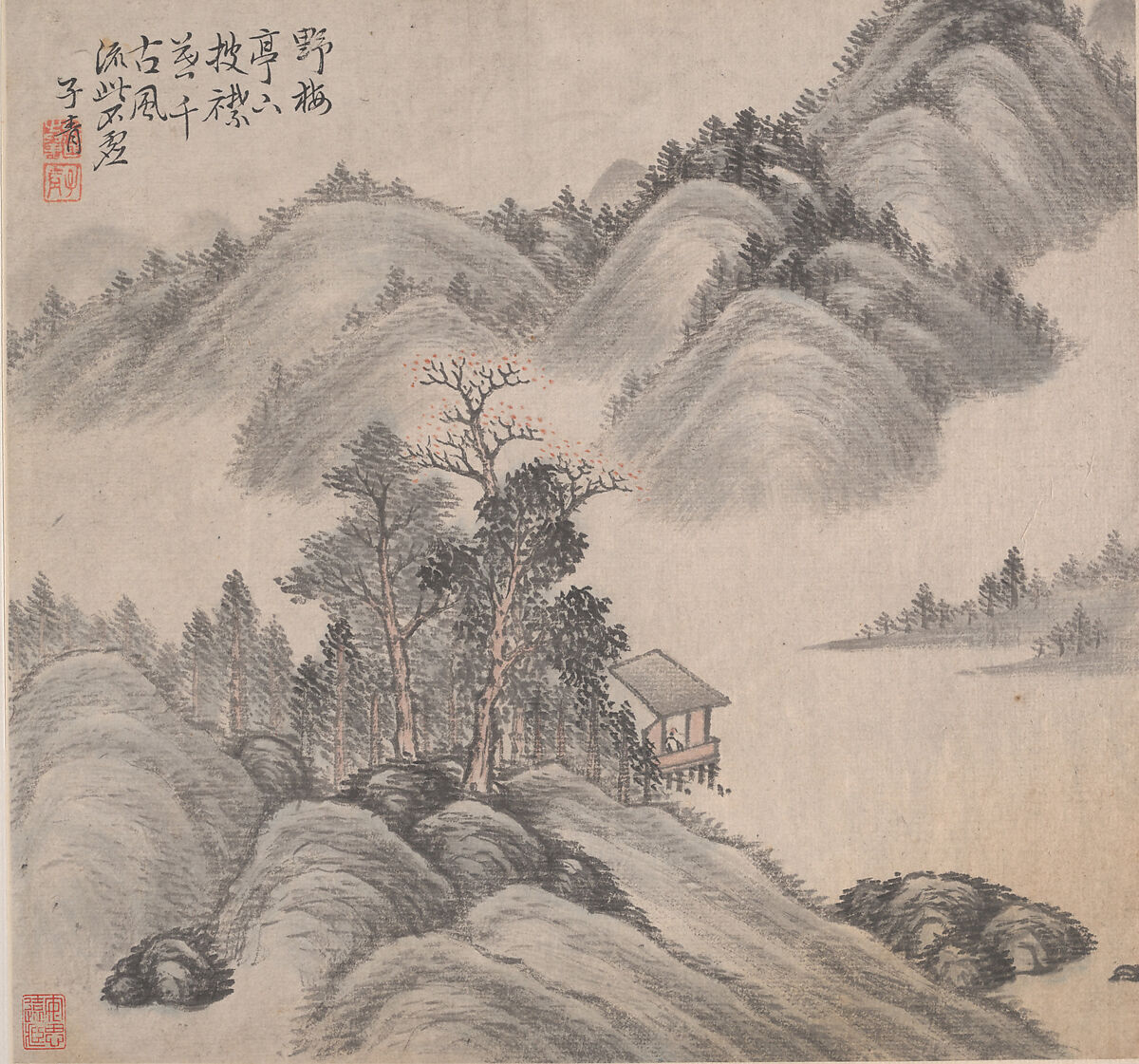 Landscapes, Zhang Zhiwan (Chinese, 1811–1897), Album of twelve leaves; ink and color on paper, China