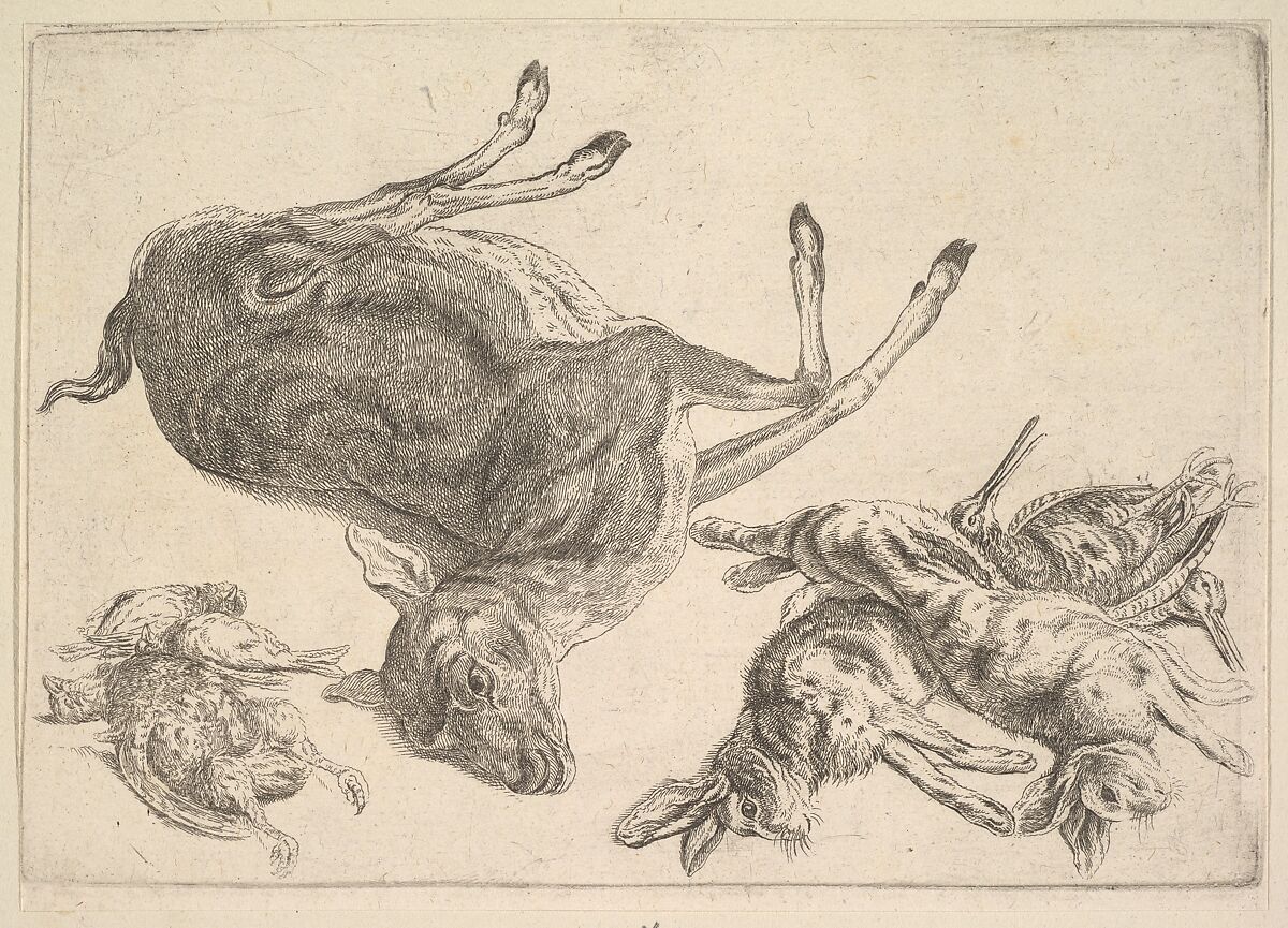 Wenceslaus Hollar | Dead deer, hares and game | The Metropolitan Museum of  Art