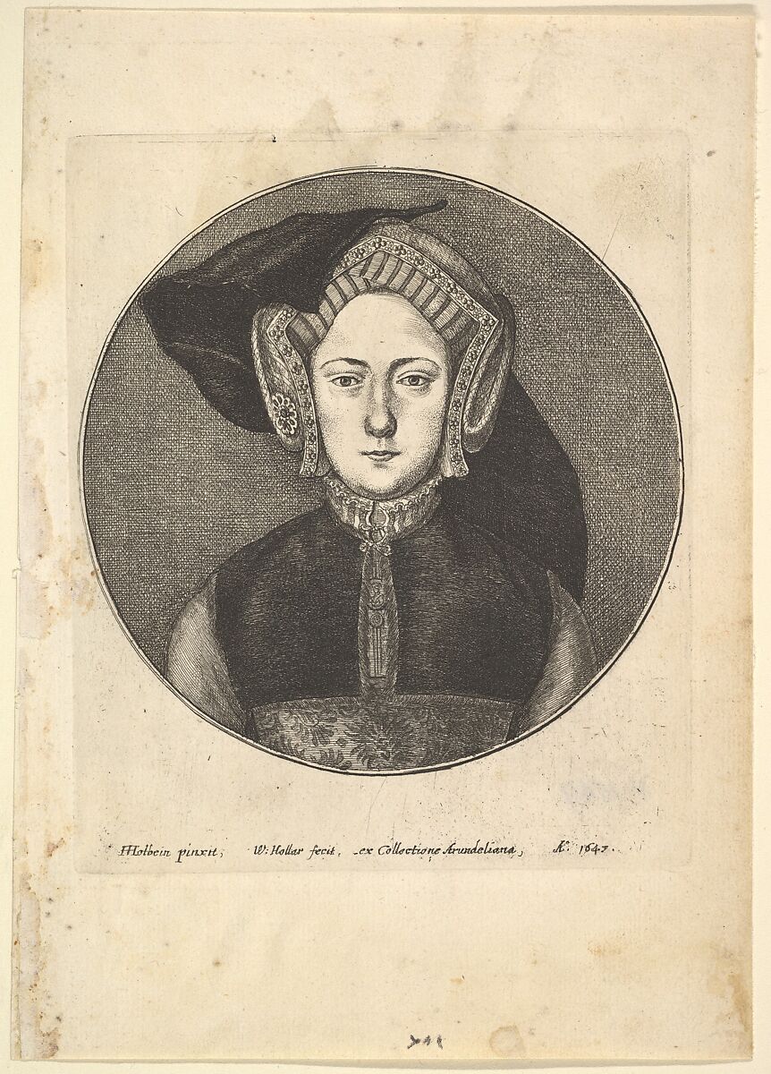 Portrait of a Young Woman, Wenceslaus Hollar  Bohemian, Etching; third state of four (NH)