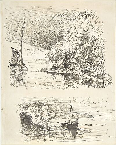 Two Sketches of Boats
