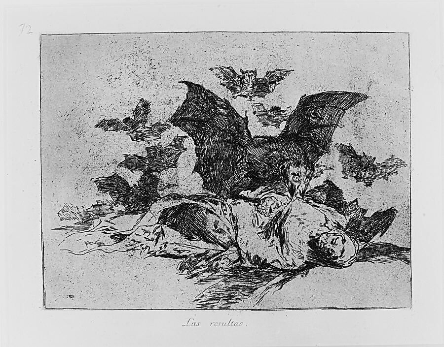 Plate 72 from "The Disasters of War" (Los Desastres de la Guerra): 'The Consequences' (Las resultas), Goya (Francisco de Goya y Lucientes) (Spanish, Fuendetodos 1746–1828 Bordeaux), Etching