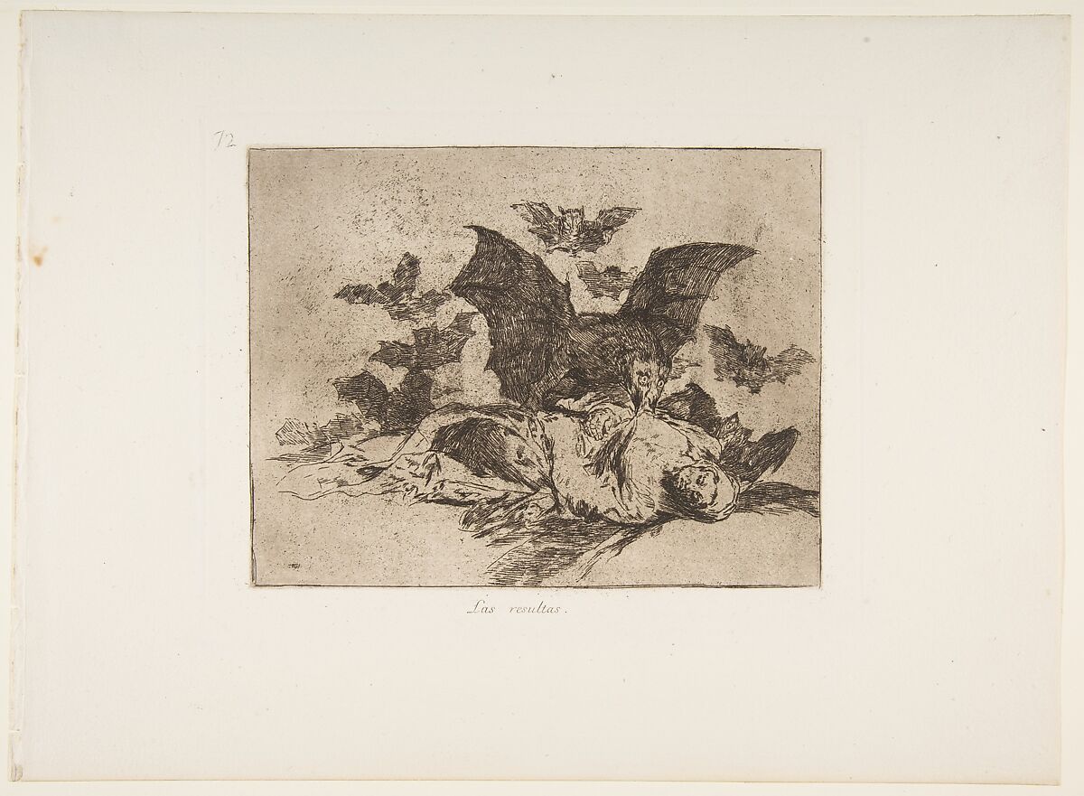 Plate 72 from "The Disasters of War" (Los Desastres de la Guerra): 'The Consequences' (Las resultas), Goya (Francisco de Goya y Lucientes) (Spanish, Fuendetodos 1746–1828 Bordeaux), Etching 