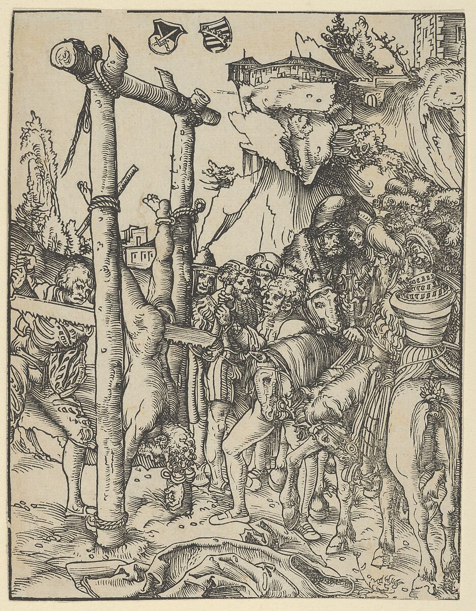 Simon, from The Martyrdom of the Twelve Apostles, Lucas Cranach the Elder (German, Kronach 1472–1553 Weimar), Woodcut 