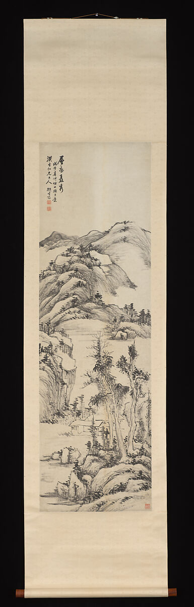 Landscape, Jiang Yun (Chinese, 1847–1919), Hanging scroll; ink on paper, China