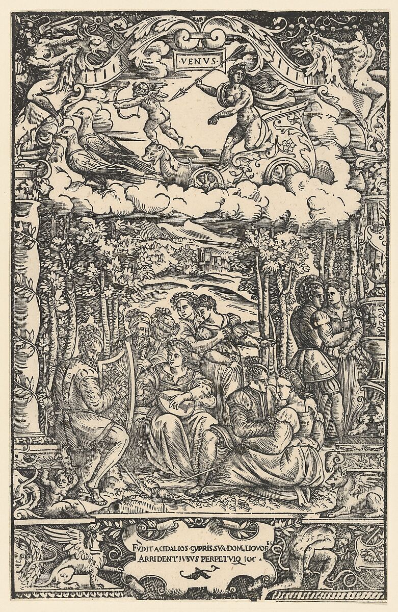 The Dominion of Venus, from 'The Seven Planets', After Girolamo Grandi (Italian, active 1530–48), Woodcut 