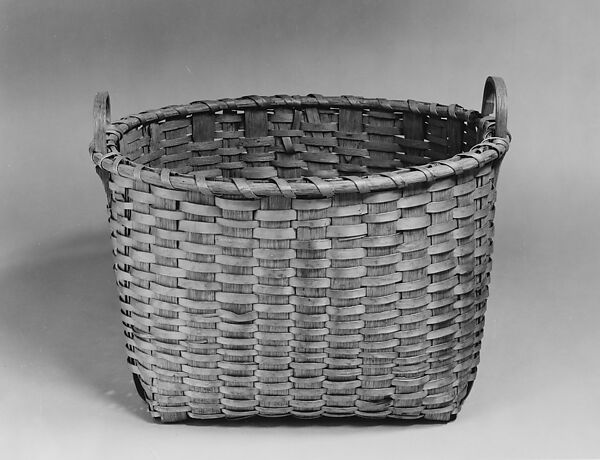 Basket, United Society of Believers in Christ’s Second Appearing (“Shakers”) (American, active ca. 1750–present), Wood; Oak, American, Shaker