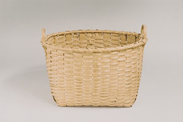 Basket, United Society of Believers in Christ’s Second Appearing (“Shakers”) (American, active ca. 1750–present), Wood; Oak, American, Shaker 