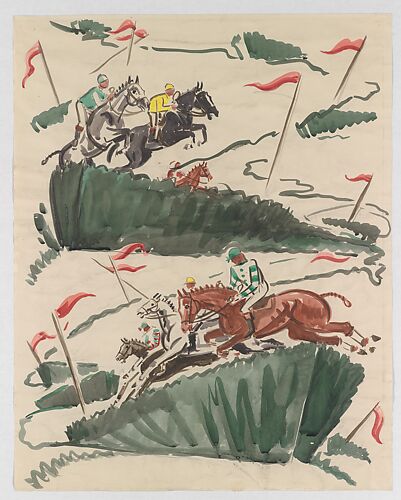 Design for Wallpaper or Textile: A Steeplechase