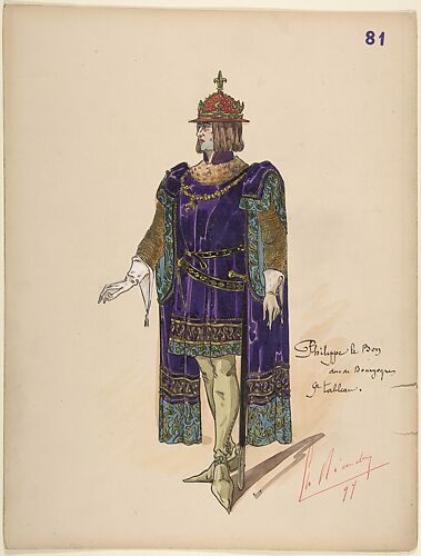Philip the Good, Duke of Burgundy; costume design for Jeanne d'Arc by the Paris Opera
