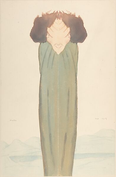Merlin, Max Beerbohm (British, London 1872–1956 Rapallo), Watercolor 