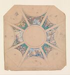 Design for the Decoration of a Domed Ceiling in 8 Segments, Sir Frank William Brangwyn (British (born Belgium), Bruges 1867–1956 Ditchling, Sussex), Gouache