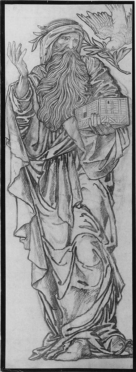 Noah, Sir Edward Burne-Jones (British, Birmingham 1833–1898 Fulham), Charcoal