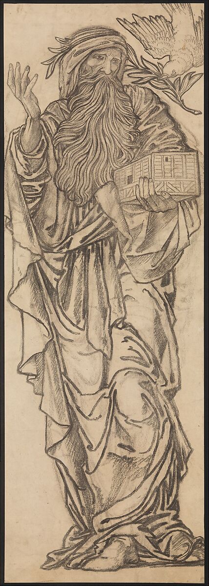 Noah, Sir Edward Burne-Jones  British, Charcoal