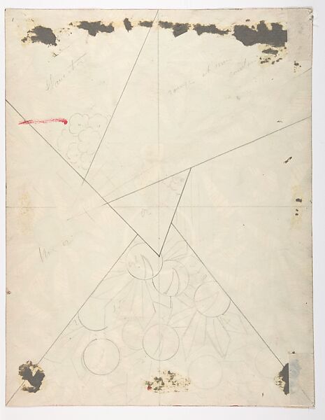 Design for a Makeup or Perfume Box, Anonymous, French, 20th century, Graphite and gouache