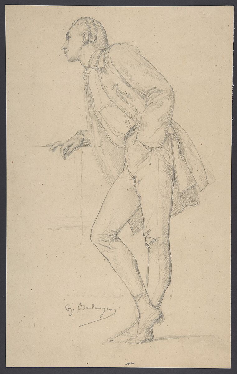 19th century man drawing