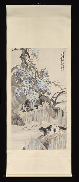 Yanhua Stream, Cheng Zhang (Chinese, 1869–1938), Hanging scroll; ink and color on paper, China