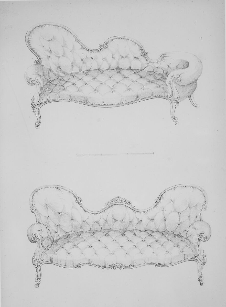 First Part of a Modern and Useful Work Containing 120 Designs of Furniture, Designed and drawn by Henry Wood (British, active 1835–45), Illustrations: lithographs 