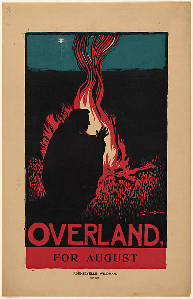 Overland Monthly for August, Lafayette Maynard Dixon (American, 1875–1946), Relief 