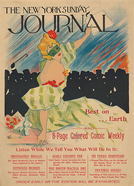 The New York Sunday Journal, Ernest Haskell (American, Woodstock, Connecticut 1876–1925 West Point, Maine), Lithograph and relief print 