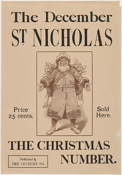 The December, St. Nicholas, The Christmas Number, Anonymous, American, 19th century, Lithograph 