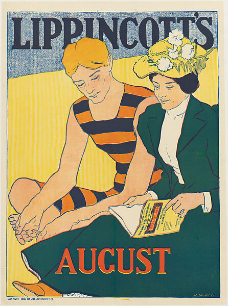 Lippincott's,  August, Joseph J. Gould, Jr. (American, 1880–1935), Lithograph 
