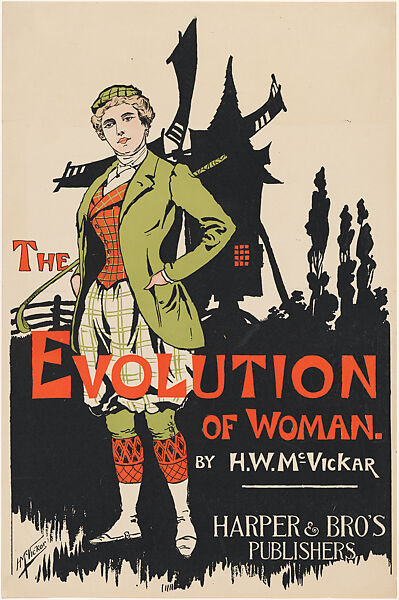 The Evolution of Woman by H.W. McVickar, H. W. McVickar (American, active ca. 1895), Lithograph 