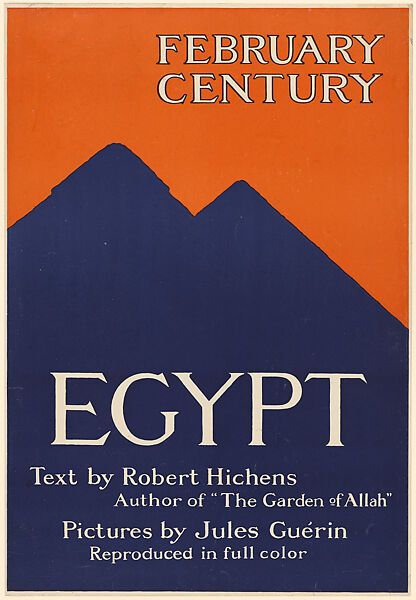 Egypt by Robert Hichens, February Century, Anonymous, American, 19th century, Lithograph 