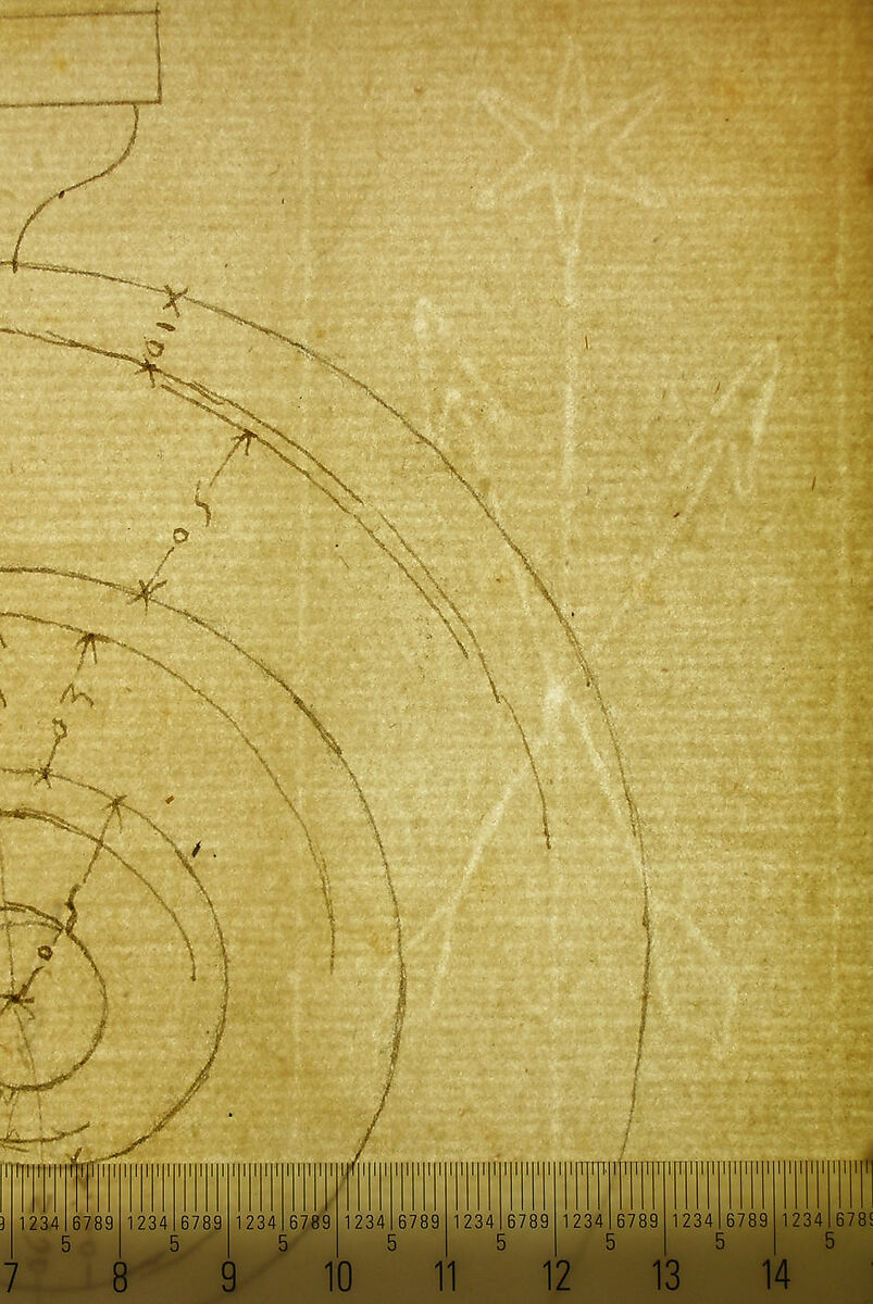 Unidentified, Ionic capital, elevation, front and side (recto) Unidentifed, Ionic capital, section, detail; Ionic capital, elevation, detail  (verso), Drawn by Anonymous, French, 16th century, Dark brown ink, black chalk, and incised lines