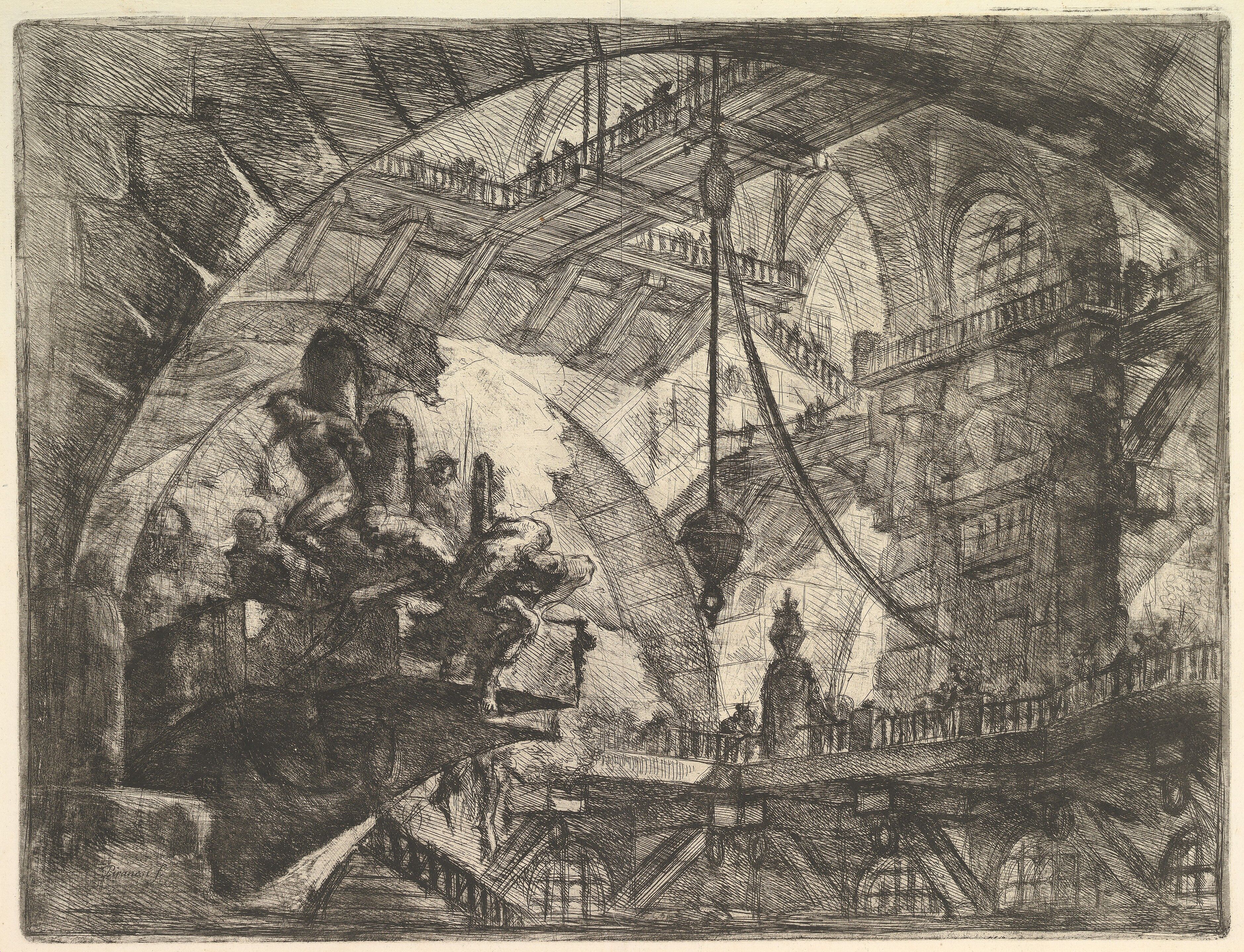 Giovanni Battista Piranesi - Prisoners on a Projecting Platform