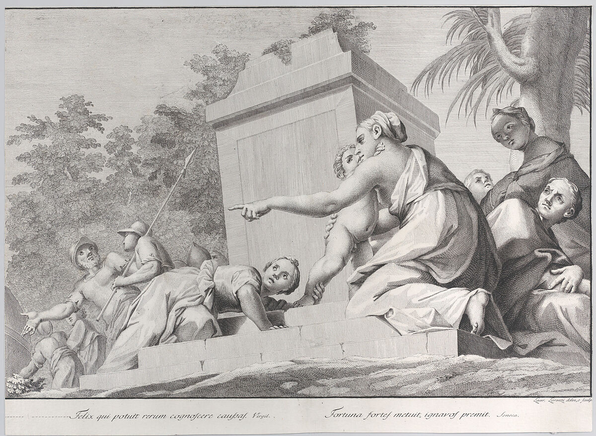 Embriaco Rejecting the Spoils, from: Forme Picturarum Archetypae, Lorenzo Lorenzi (Italian, active ca. 1750–80), Etching and engraving