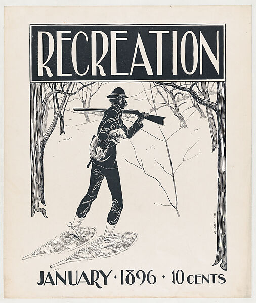 Recreation, January, Henry Sumner Watson (American, Bordentown, New Jersey 1868–1933), Lithograph 
