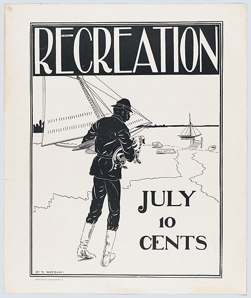 Recreation, July, Henry Sumner Watson (American, Bordentown, New Jersey 1868–1933), Lithograph 