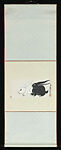 Two Rabbits, Qi Baishi (Chinese, 1864–1957), Hanging scroll; ink and color on paper, China