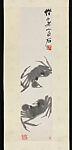 Water Life, Qi Baishi (Chinese, 1864–1957), Set of four hanging scrolls; ink on paper, China