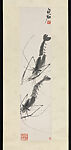 Water Life, Qi Baishi (Chinese, 1864–1957), Set of four hanging scrolls; ink on paper, China