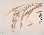 Insects and Plants, Qi Baishi (Chinese, 1864–1957), Album of twelve leaves; ink on paper, China