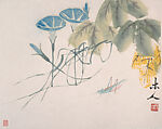 Insects and Plants, Qi Baishi (Chinese, 1864–1957), Album of twelve leaves; ink on paper, China