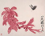 Insects and Plants, Qi Baishi (Chinese, 1864–1957), Album of twelve leaves; ink on paper, China