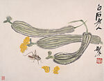 Insects and Plants, Qi Baishi (Chinese, 1864–1957), Album of twelve leaves; ink on paper, China