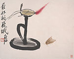 Insects and Plants, Qi Baishi (Chinese, 1864–1957), Album of twelve leaves; ink on paper, China