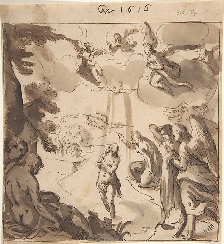 The Baptism of Christ (recto); The Baptism of Christ (verso)