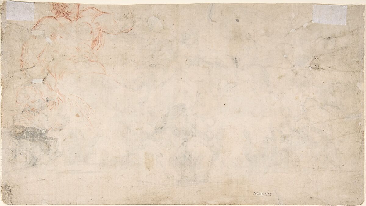 The Ascension of Christ, Hans Georg Asam (German, Rott am Inn 1649–1711 Sulzbach), Pen and brown ink, gray wash