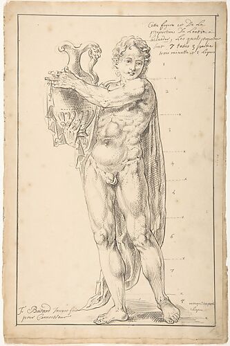 Study of a Male Figure Holding a Vessel (Apollo)