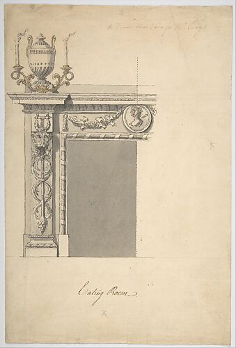Design for a Chimneypiece in the Eating-room, Danson Park, Kent