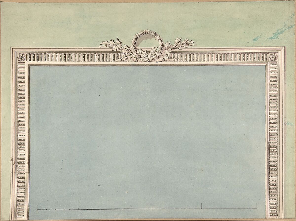 Design for a Chimneypiece, John Yenn (British, London (?) 1750–1821 London), Pen and ink, watercolor 