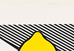 Untitled (Still Life with Lemon and Glass), Roy Lichtenstein (American, New York 1923–1997 New York), Lithograph and screenprint with debossed plate