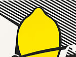 Untitled (Still Life with Lemon and Glass), Roy Lichtenstein (American, New York 1923–1997 New York), Lithograph and screenprint with debossed plate