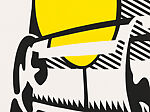 Untitled (Still Life with Lemon and Glass), Roy Lichtenstein (American, New York 1923–1997 New York), Lithograph and screenprint with debossed plate